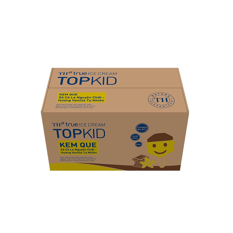 Thùng 20 Que Kem Que TOPKID Sô Cô La Vanilla 46 g ảnh 2