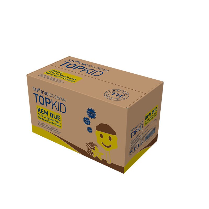 Thùng 20 Que Kem Que TOPKID Sô Cô La Vanilla 46 g ảnh 3
