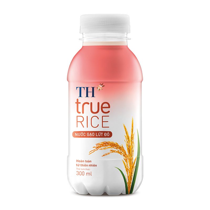 Thùng 24 Chai Nước Gạo Lứt Đỏ TH true RICE 300 ml ảnh 2