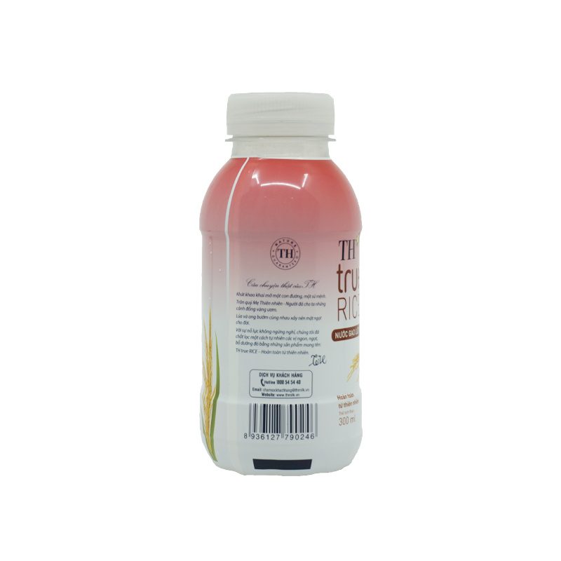 Thùng 24 Chai Nước Gạo Lứt Đỏ TH true RICE 300 ml ảnh 3
