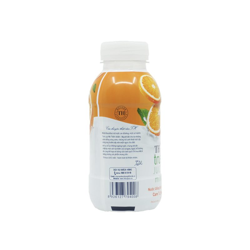 Thùng 24 Chai Nước Uống Sữa Trái Cây Cam Tự Nhiên TH true JUICE milk 300 ml ảnh 4