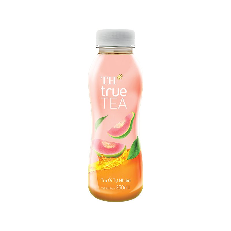 Thùng 24 Chai Trà Ổi Tự Nhiên TH true TEA 350 ml ảnh 2