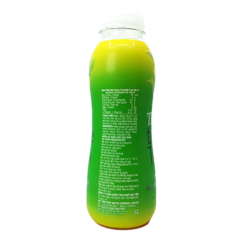 Thùng 24 Chai Trà Xanh Vị Chanh Tự Nhiên TH true TEA 350ml ảnh 2