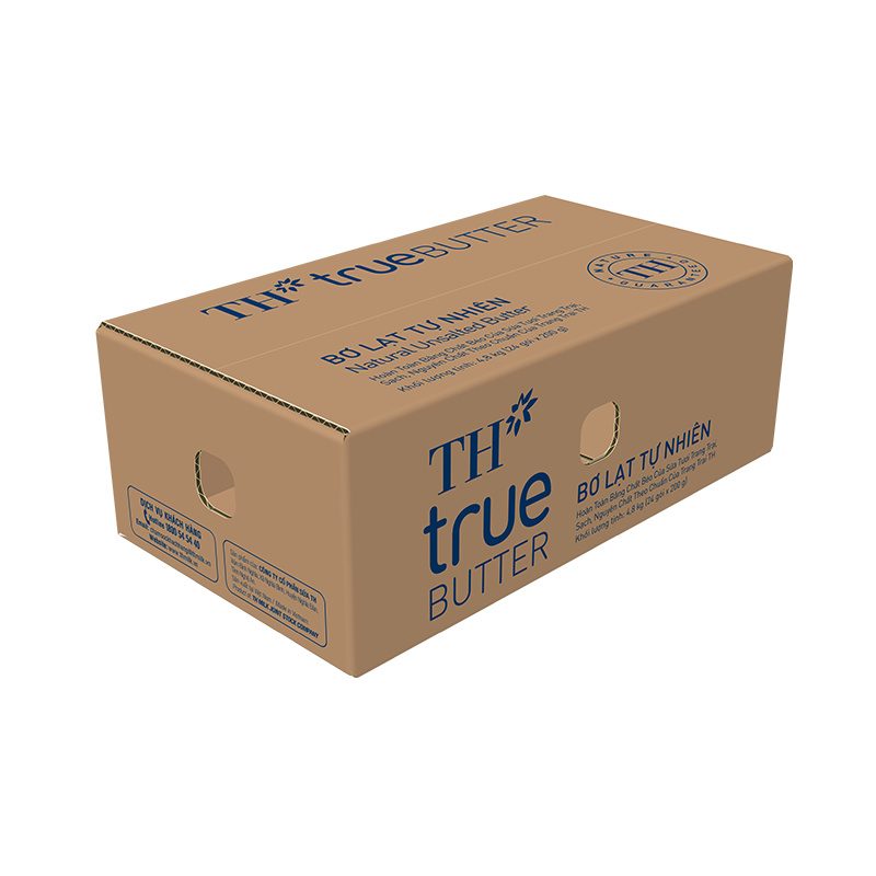 Thùng 24 Gói Bơ Lạt Tự Nhiên TH true BUTTER 200 g