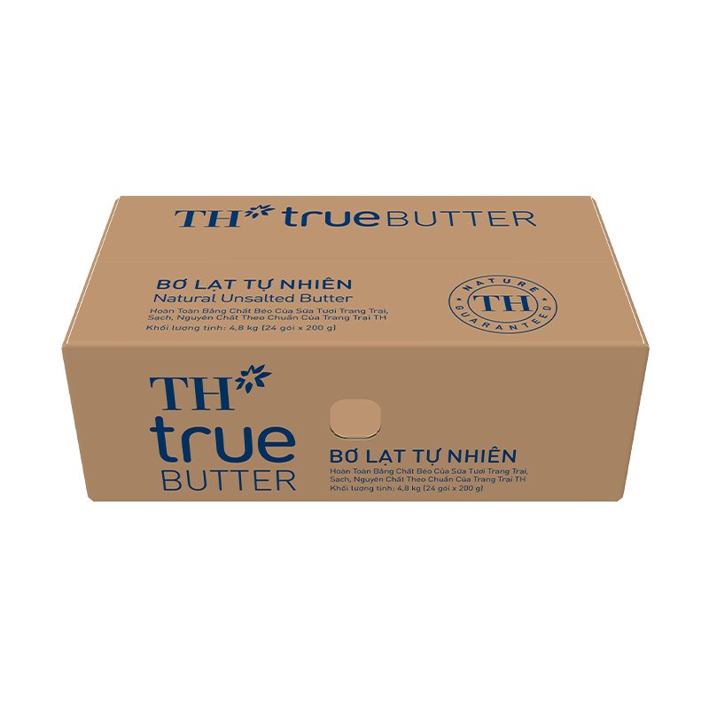 Thùng 24 Gói Bơ Lạt Tự Nhiên TH true BUTTER 200 g ảnh 3