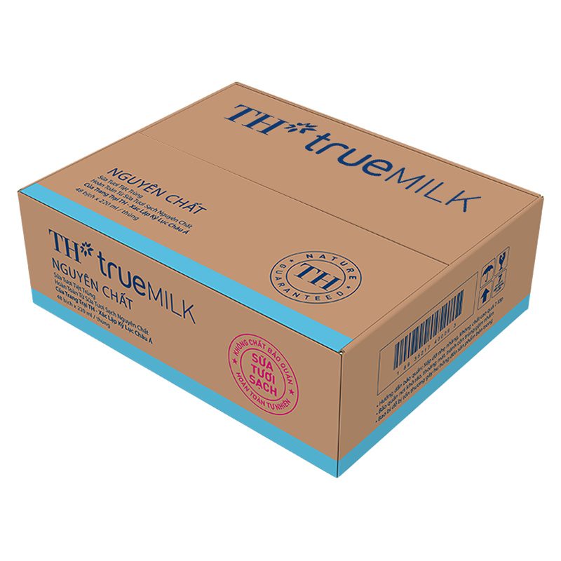 Thùng 48 Bịch Sữa Tươi sạch Nguyên Chất Bịch Giấy 220 ml