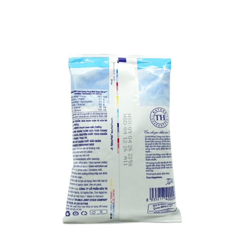 Thùng 48 Bịch Sữa Tươi sạch Nguyên Chất Bịch Giấy 220 ml ảnh 5