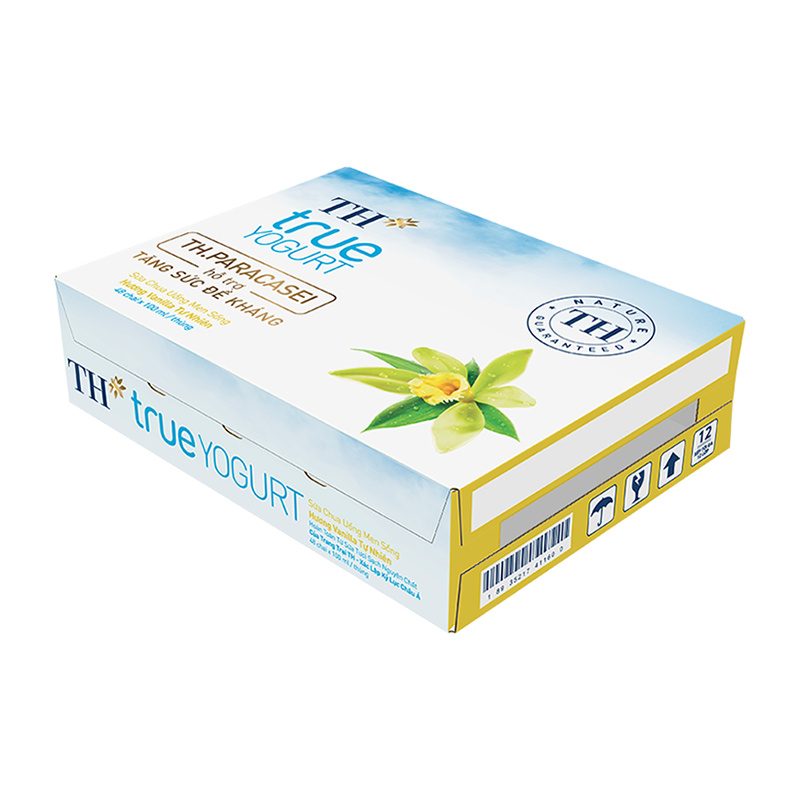 Thùng 48 Chai Sữa Chua Uống Men Sống Hương Vani 100 ml