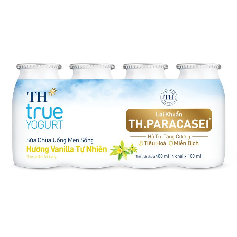 Thùng 48 Chai Sữa Chua Uống Men Sống Hương Vani 100 ml ảnh 2