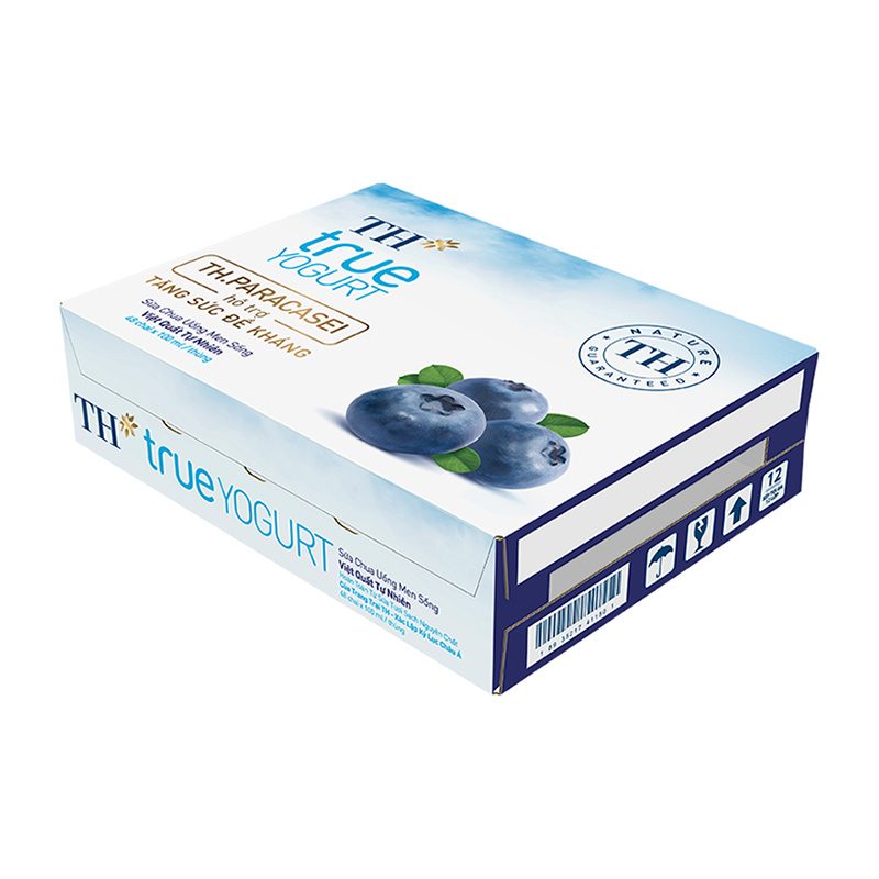 Thùng 48 Chai Sữa Chua Uống Men Sống Việt Quất 100 ml