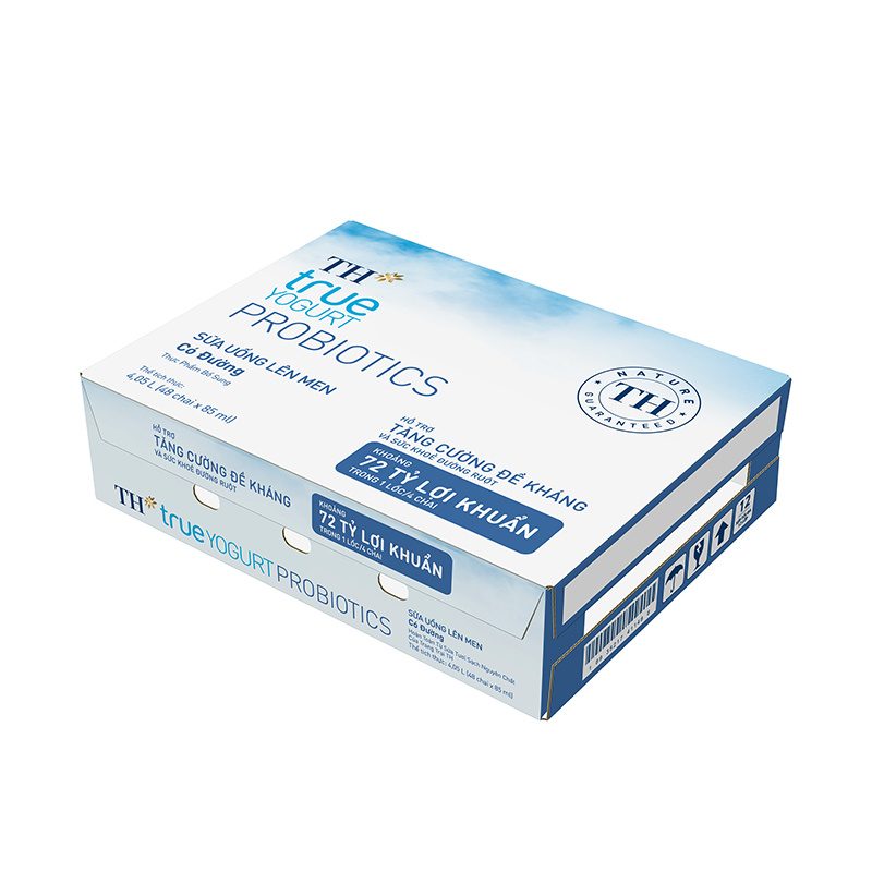 Thùng 48 Chai Sữa Uống Lên Men Có Đường TH true YOGURT PROBIOTICS 85ml