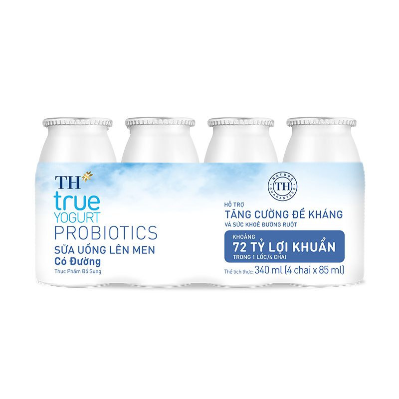 Thùng 48 Chai Sữa Uống Lên Men Có Đường TH true YOGURT PROBIOTICS 85ml ảnh 4
