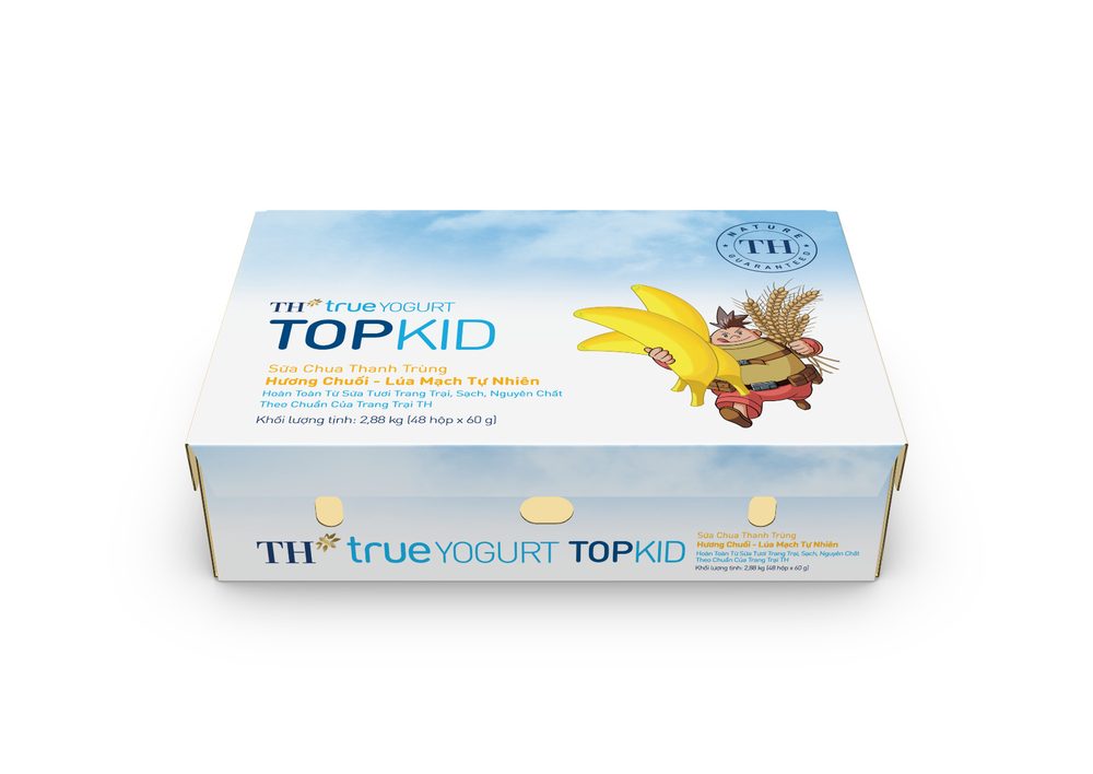 Thùng 48 Hộp Sữa Chua Ăn TOPKID Chuối Lúa Mạch 60 g ảnh 2