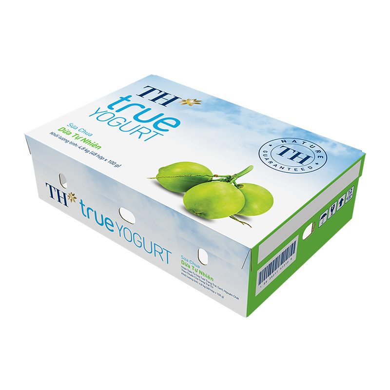 Thùng 48 Hộp Sữa Chua Dừa Tự Nhiên 100 g
