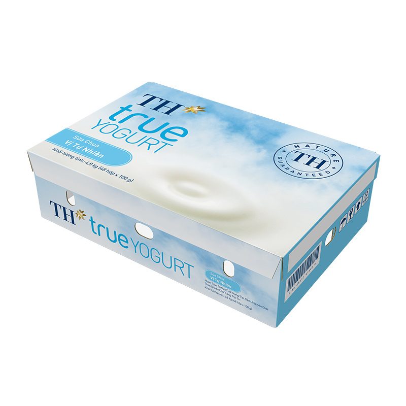 Thùng 48 Hộp Sữa Chua Vị Tự Nhiên TH true YOGURT 100 g