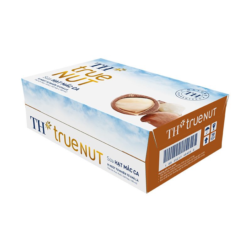 Thùng 48 Hộp Sữa Hạt Mắc Ca TH true NUT 180 ml