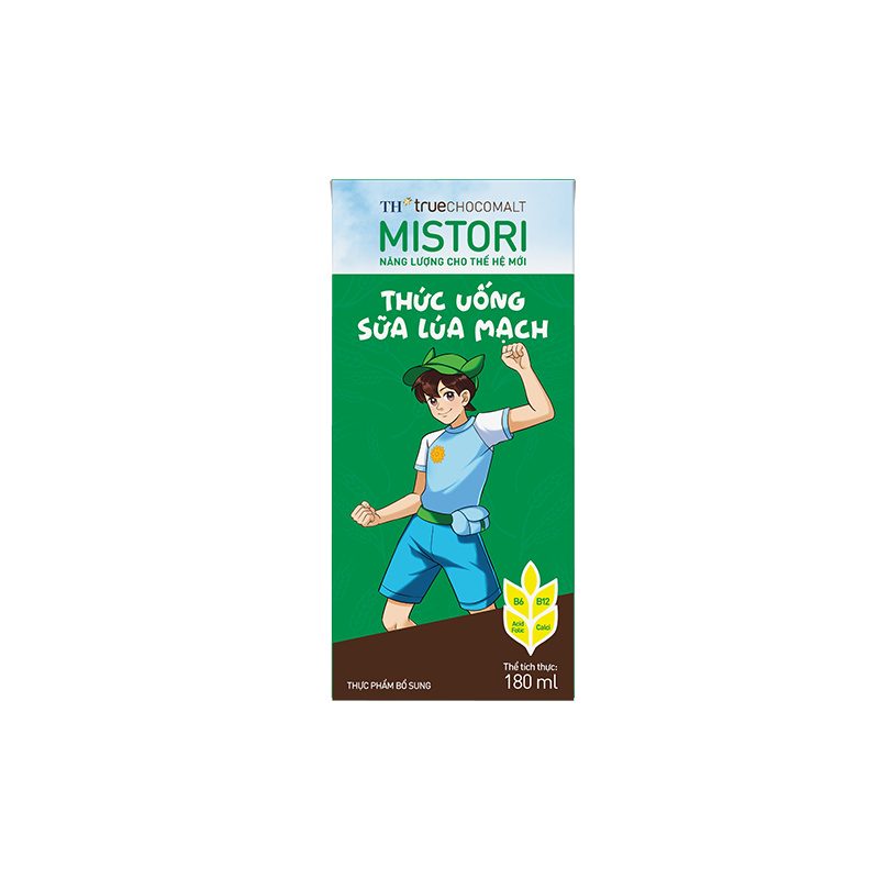 Thùng 48 Hộp Sữa Lúa Mạch TH true CHOCOMALT MISTORI 180 ml ảnh 3