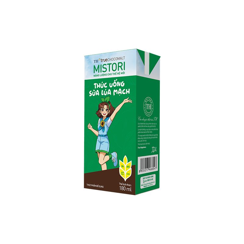 Thùng 48 Hộp Sữa Lúa Mạch TH true CHOCOMALT MISTORI 180 ml ảnh 6