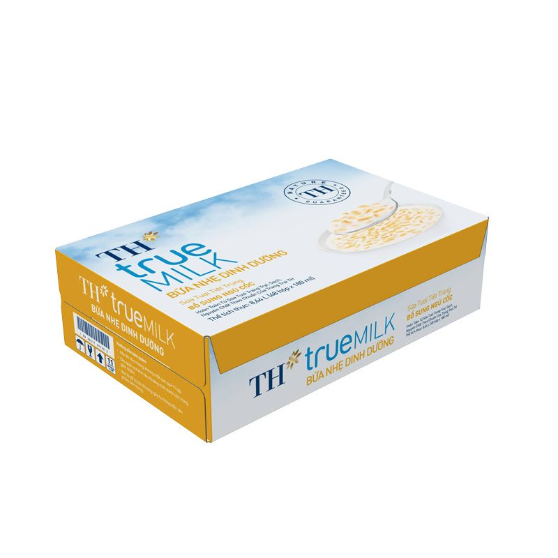 Thùng 48 Hộp Sữa Tươi Tiệt Trùng Bổ Sung Ngũ Cốc TH true MILK 180ml ảnh 2