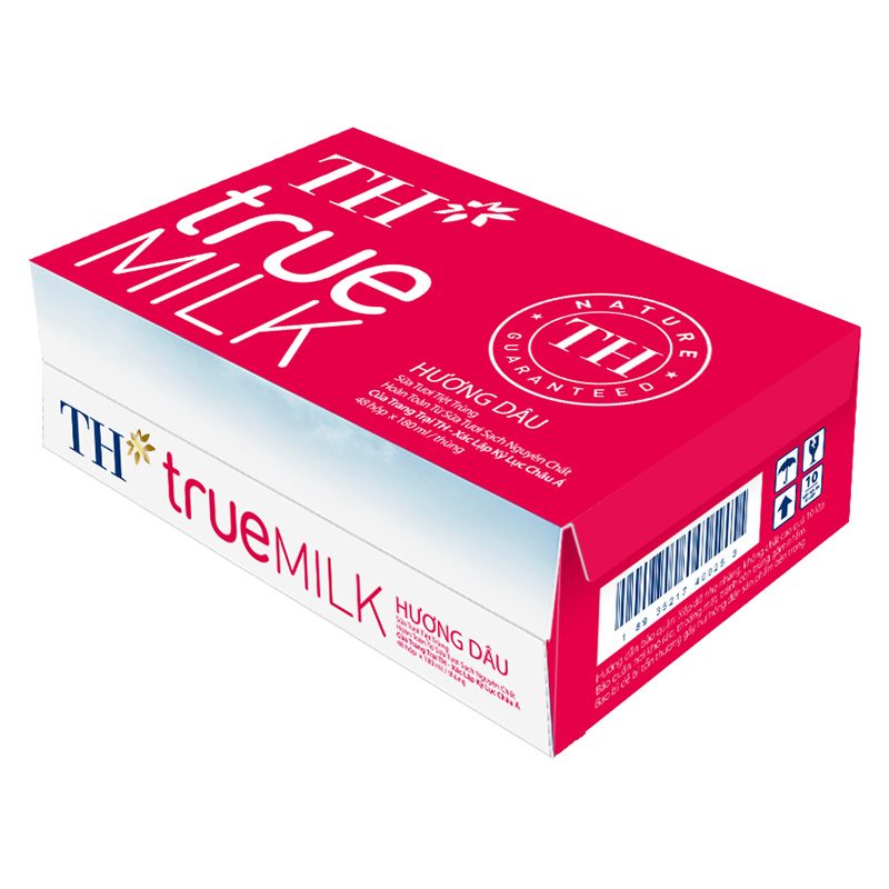 Thùng 48 Hộp Sữa Tươi Tiệt Trùng Hương Dâu 180 ml