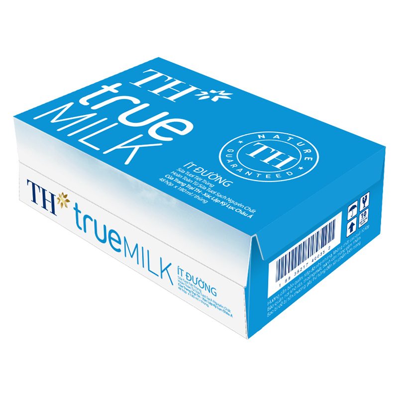 Thùng 48 Hộp Sữa Tươi Tiệt Trùng Ít Đường 180 ml