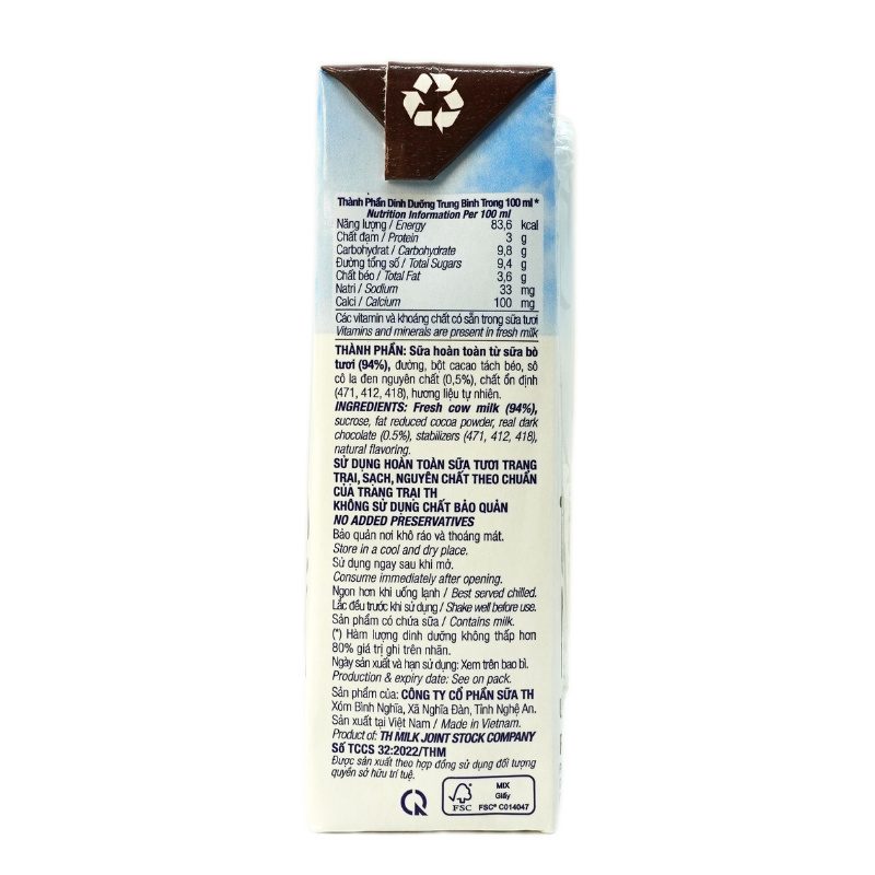 Thùng 48 Hộp Sữa Tươi Tiệt Trùng Sô Cô La 180 ml ảnh 6