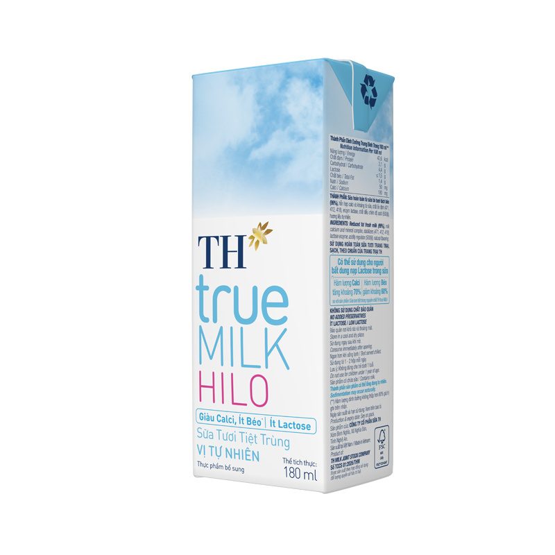Thùng 48 Hộp Sữa Tươi Tiệt Trùng TH true MILK HILO 180 ml ảnh 5