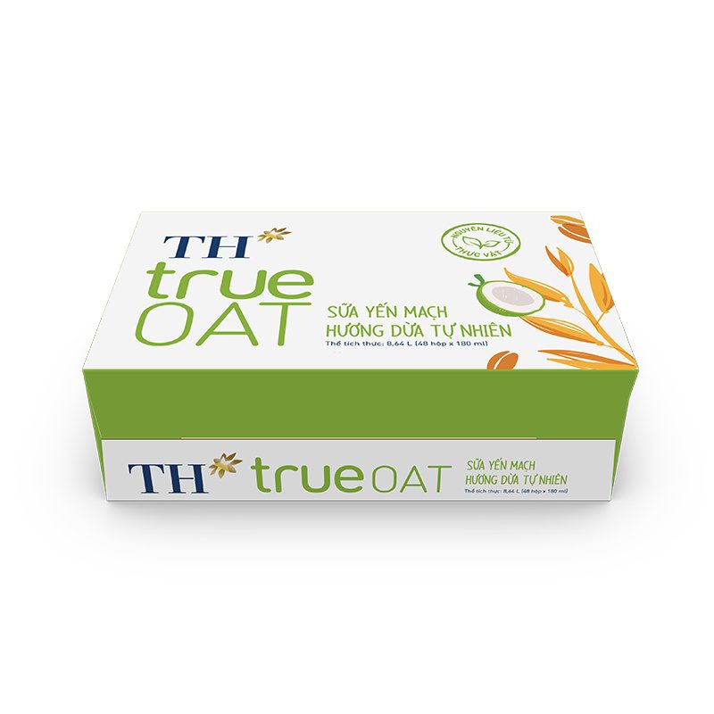 Thùng 48 Hộp Sữa Yến Mạch Hương Dừa Tự Nhiên TH true OAT 180 ml ảnh 4