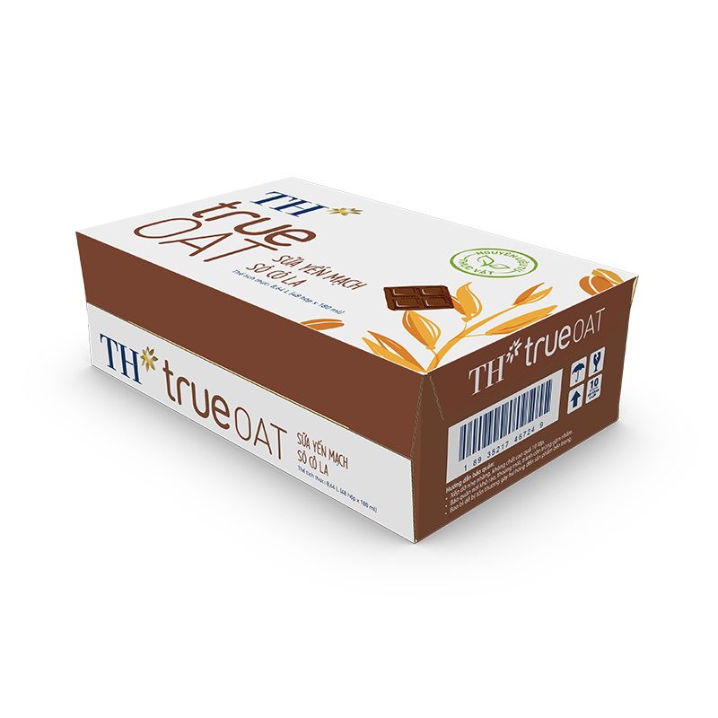 Thùng 48 Hộp Sữa Yến Mạch Sô Cô La TH true OAT 180 ml