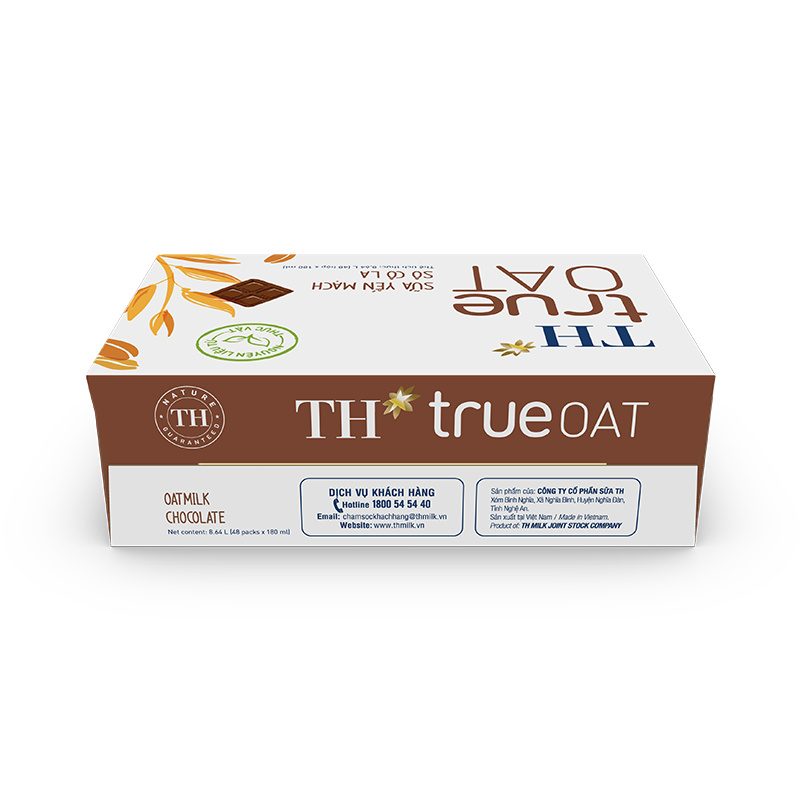 Thùng 48 Hộp Sữa Yến Mạch Sô Cô La TH true OAT 180 ml ảnh 2