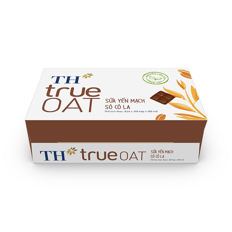 Thùng 48 Hộp Sữa Yến Mạch Sô Cô La TH true OAT 180 ml ảnh 4