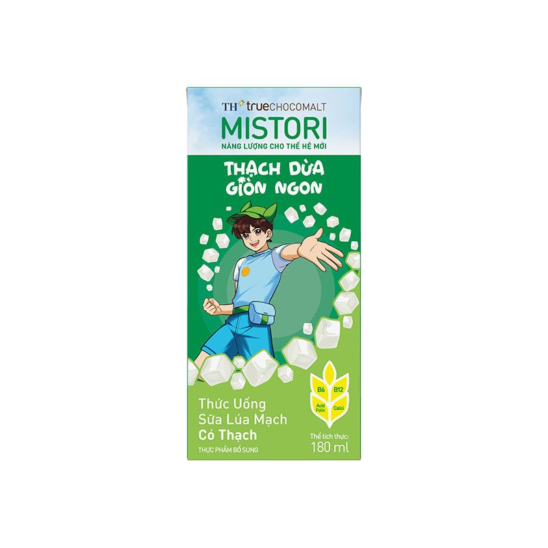 Thùng 48 Hộp Thức Uống Sữa Lúa Mạch Có Thạch TH true CHOCOMALT MISTORI 180 ml ảnh 5