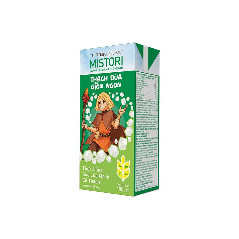 Thùng 48 Hộp Thức Uống Sữa Lúa Mạch Có Thạch TH true CHOCOMALT MISTORI 180 ml ảnh 6