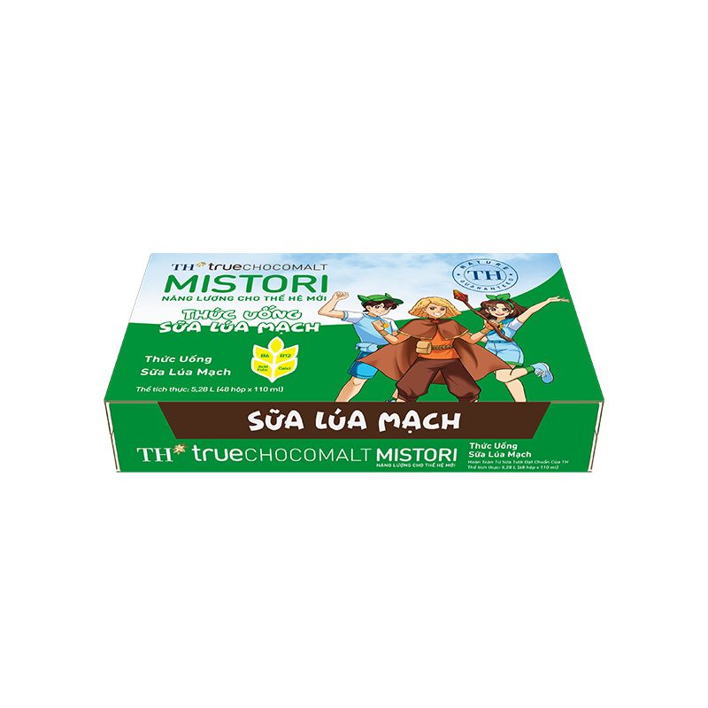 Thùng 48 Sữa Lúa Mạch TH true CHOCOMALT MISTORI 110 ml
