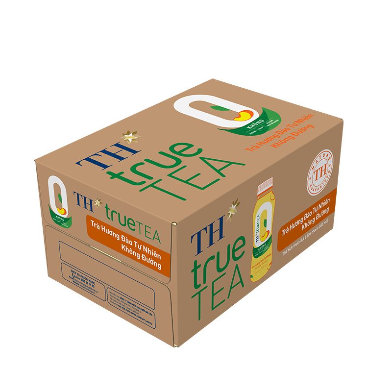 THÙNG TRÀ HƯƠNG ĐÀO TỰ NHIÊN KHÔNG ĐƯỜNG 350 ml ảnh 2