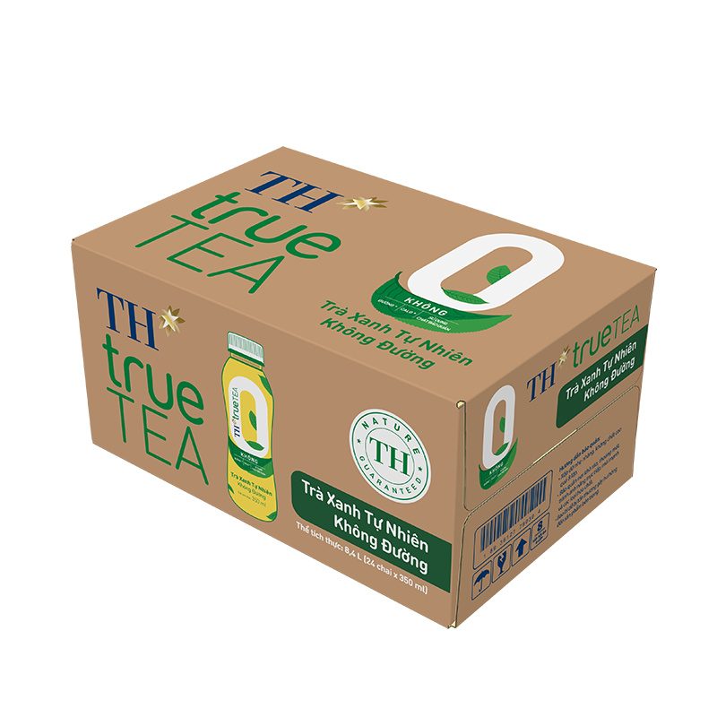 THÙNG TRÀ XANH TỰ NHIÊN KHÔNG ĐƯỜNG 350 ml ảnh 2