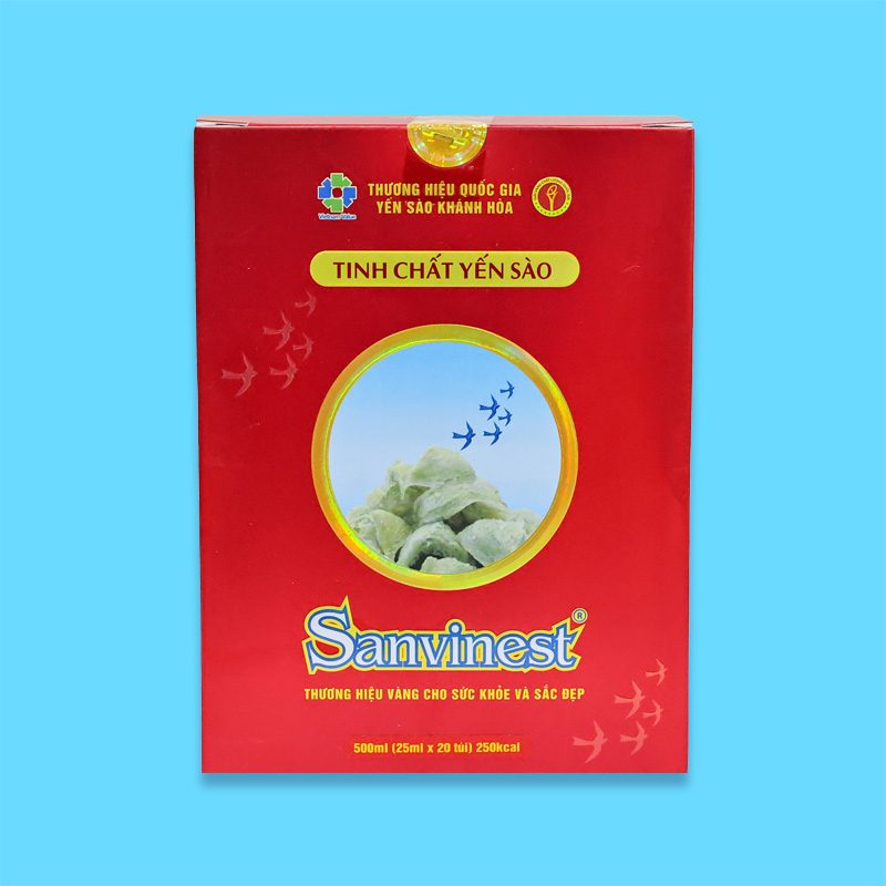Tinh chất Yến sào Khánh Hòa Sanvinest - Hộp 20 túi 25ml
