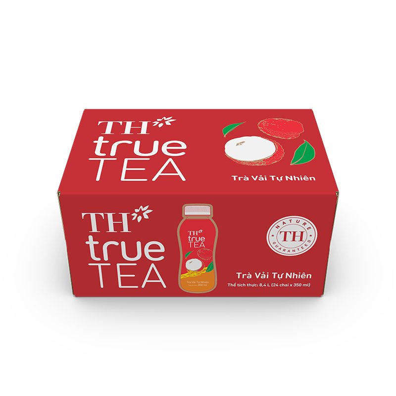 Trà Vải Tự Nhiên TH true TEA 350 ml ảnh 3