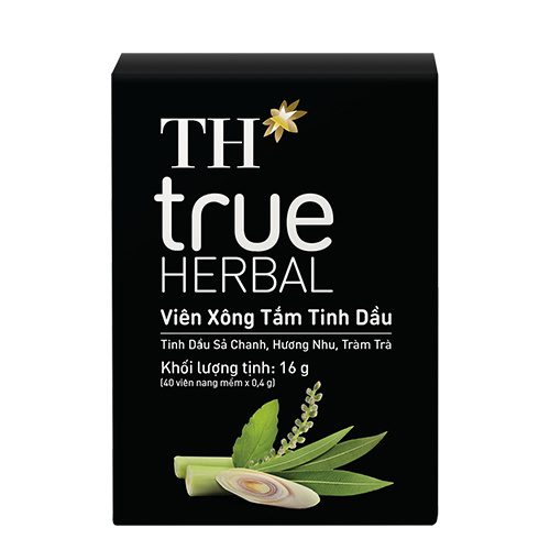 Viên Xông Tắm Tinh Dầu TH true HERBAL 16 G