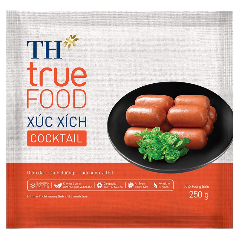 Xúc Xích Cocktail TH true FOOD 250 G